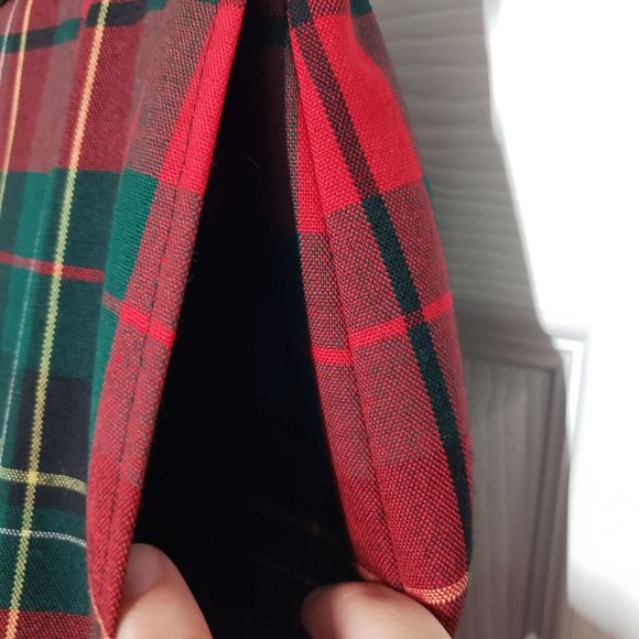 Vintage 90s Pendleton Knockabout Wool Plaid Skirt Tartan Red Christmas Womens 12 - Picture 3 of 12